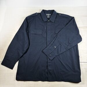 NWOT 5.11 Tactical Shirt Men's XL Black TDU Shirt Uniform‎ Black Ripstop 72054